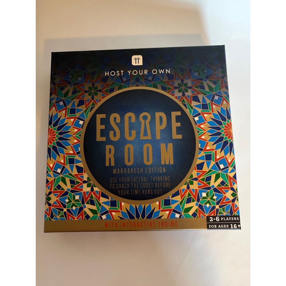 Talking Tables Host Your Own Escape Room Marrakesh Edition Family Board Game